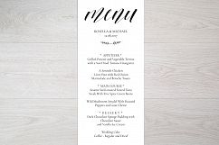 Wedding Menu Template Product Image 3