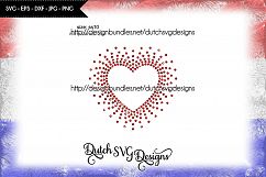 Hotfix rhinestone heart template SS10 &amp; cut file, svg file Product Image 1