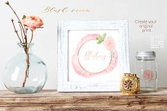 Blush cream. Floral watercolor clip art. Product Image 13