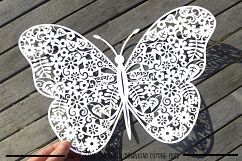 Butterfly paper cut SVG / DXF / EPS files Product Image 2