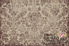 Damask Textures - Vintage Grunge Damask Overlay Textures Product Image 6