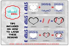Baseball Mom - Vector Cut Files - SVG, DXF, EPS, PNG Product Image 4
