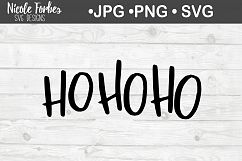 Christmas Ho Ho Ho SVG Cut File Product Image 1