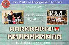 Ivory Engagement Banner/Pendent - DIY Printable Product Image 2