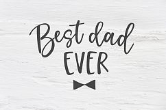 Best dad ever SVG, EPS, PNG, DXF Product Image 1