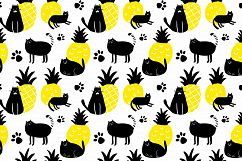 Black cat and pineapples Product Image 8