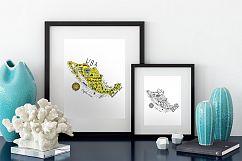 Map of Mexico - cartoon illustration Product Image 3