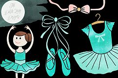 Ballerina &amp; Ballet Clipart Set Product Image 6