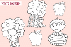 Apple Harvest Digital Stamps Product Image 2