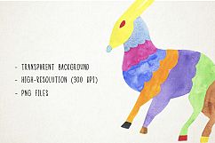 Watercolor Otomi Clipart, Otomi Clip Art, Fiesta Clipart Product Image 4