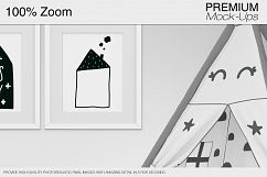Kids Teepee, Pouf, Wall &amp; Frames Set Product Image 3