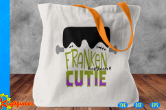 Halloween SVG Franken Cutie Cut File Product Image 2