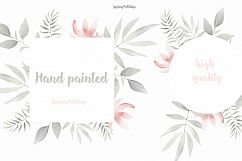 Green Leaves. Wedding watercolor decor Product Image 6