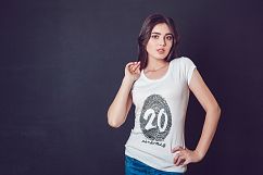 20 Top Girls T-Shirt Mock-Up Product Image 17