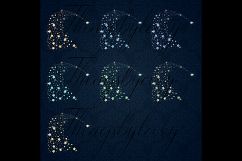 16 Glowing Glitter Comet Star Galaxy, Gold Rain Comet Star Product Image 6