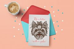 Yorkshire terrier dog print design Product Image 4