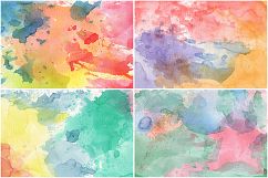 50 Watercolor Backgrounds 02 Product Image 13
