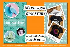 MOCKUP - Animated social media template - Crafting theme Product Image 2