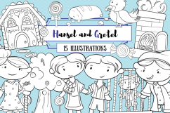 Hansel and Gretel Digital Stamps Product Image 1