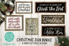 Christmas SVG Bundle - Hand Lettered SVG Files for Signs Product Image 1