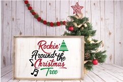 Rockin' Around the Christmas Tree - Christmas SVG Cut File Product Image 6