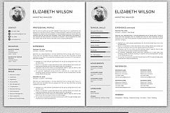 Creative Resume Template, CV Template, Resume Template for Word with Cover Letter Product Image 4