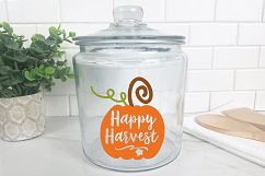 Happy Harvest SVG - Fall SVG Cut File - DXF EPS PNG JPG PDF Product Image 8