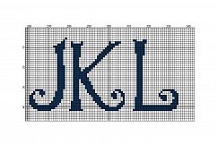 Cross Stitch Alphabet Pattern - Alph98 Product Image 3