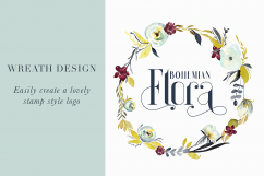 Bohemian Flora - Watercolor Clipart Product Image 5