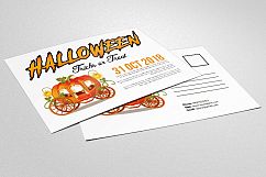 Halloween Trick or Treat Postcard Product Image 1