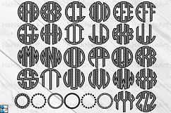 Scale Circle Monogram Alphabet - Clip art Cutting Files 44c Product Image 2