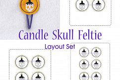 Halloween ITH Orange Set of 4 Embroidery Designs Product Image 5