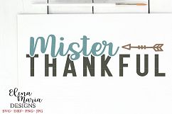 Mister Thankful SVG, Thanksgiving SVG, Fall PNG Product Image 2