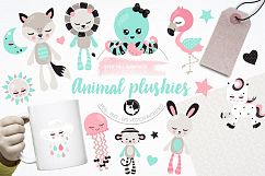 Animal plushies graphics and illustrations Product Image 1