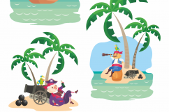 Pirates. Vector clip arts. Product Image 5
