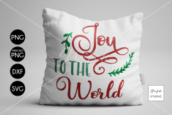 Joy to the World Christmas holiday SVG File, SVG CUT files, CUT  File for Cricut Product Image 1