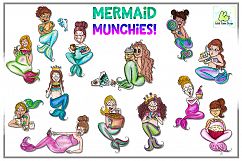 Mermaids, Nautical, Clipart, Pregnant, Taco, Fish, Cupcakes Product Image 2