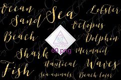 Ocean Word Art Clipart Product Image 1