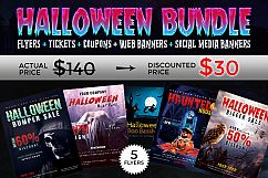 Halloween Big Bundle - flyers, banners, social media etc. Product Image 1