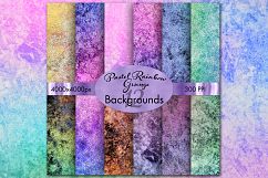 Pastel Rainbow Grunge Backgrounds - 12 Image Set Product Image 1