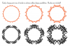Halloween Damask Frames &amp; Borders with Brushes Product Image 3