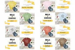 T-Shirt Mockup Bella Canvas 3001 Mega Bundle TShirt Flat Lay Product Image 14