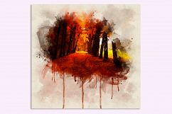 Autumn in watercolor for Print Product Image 3