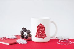 We Wish You A Merry Christmas - Christmas SVG Cut File - DXF Product Image 4