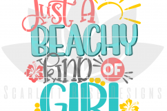 Just a Beachy Kind of Girl SVG Product Image 2