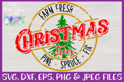 Rustic Farm Fresh Christmas SVG Farmhouse Christmas SVG Product Image 3