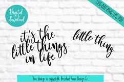 mommy and me svg, little things in life, svg files sayings Product Image 2