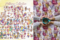 Beverages collection PNG watercolor set Product Image 2