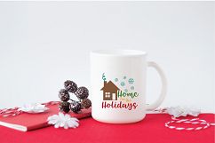 Home for the Holidays - Christmas SVG Cut File - DXF PNG EPS Product Image 4