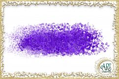 Brush Strokes in Violet Glitter - Digital Clipart 24 of beautiful PNG files Product Image 17